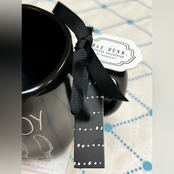 Rae Dunn Black Ceramic “ENJOY” Mug - Picture 2 of 6